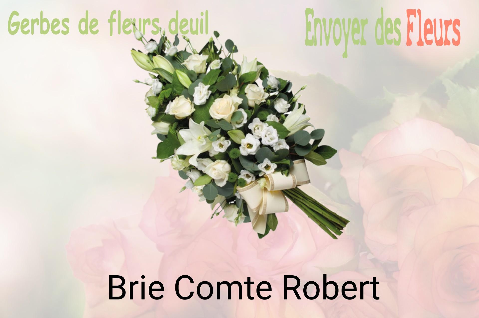 Gerbe de fleurs de deuil livrée à Brie-Comte-Robert